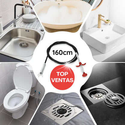 Desatascador de desagüe y tuberías