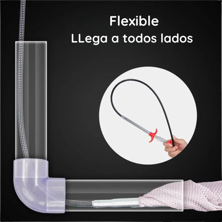 Desatascador de desagüe y tuberías
