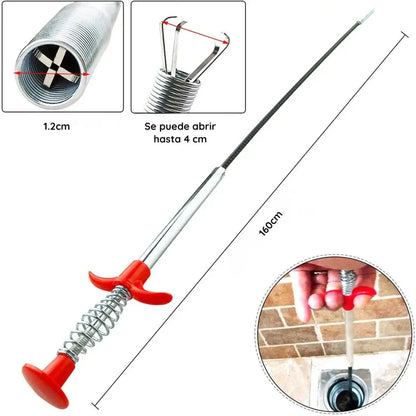 Desatascador de desagüe y tuberías